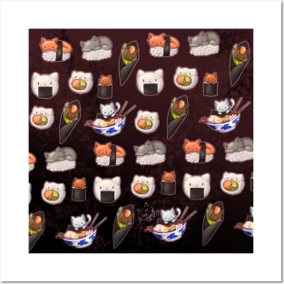 Sushi cats Posters and Art